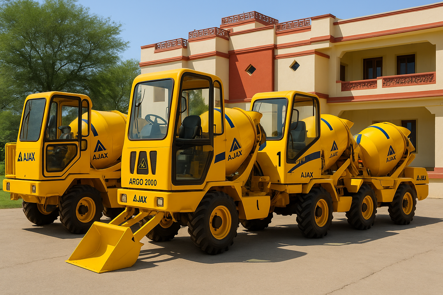Self Loading Concrete Mixer on Rental in Jaipur